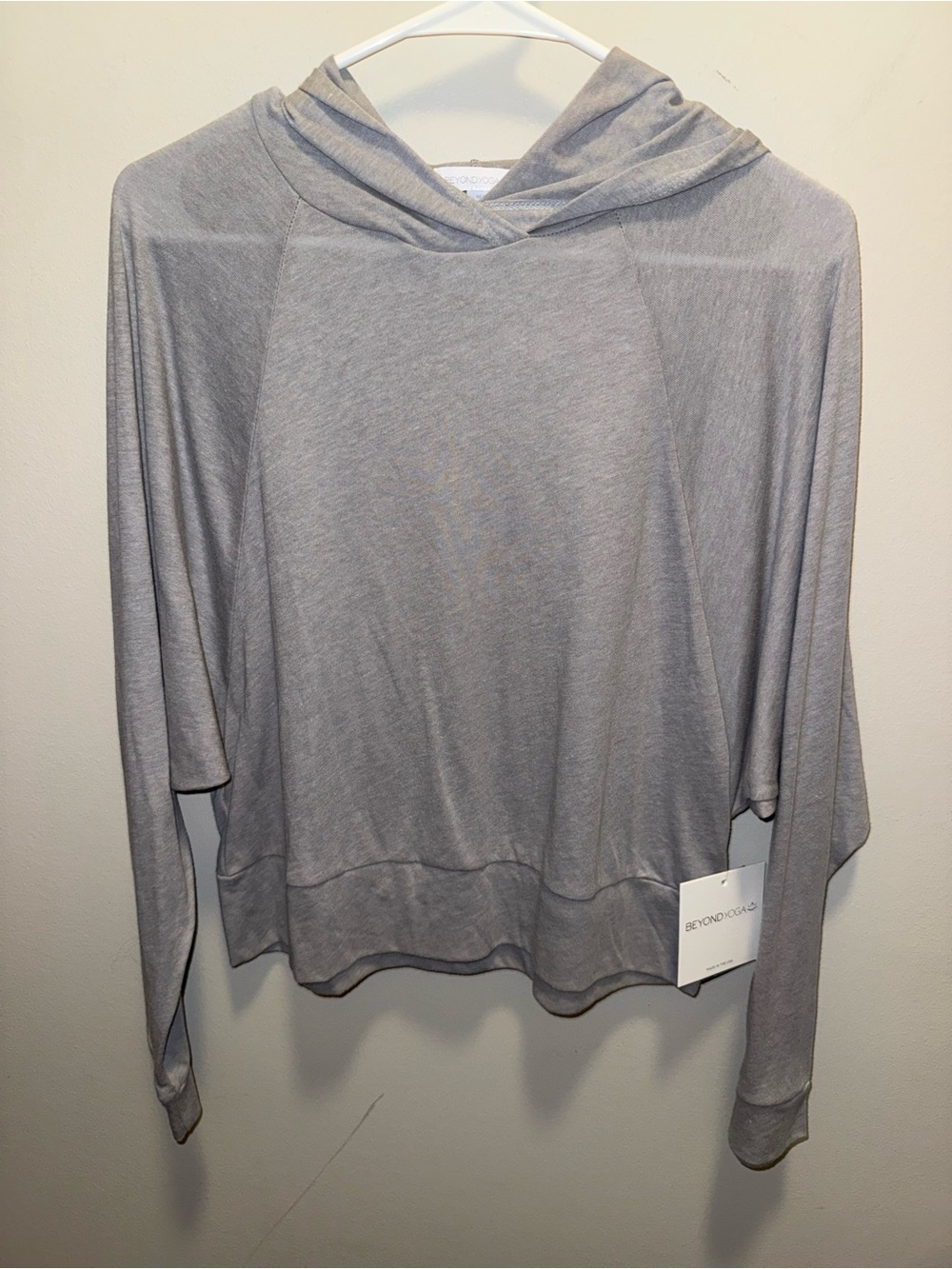 Beyond Yoga Heather Gray Lightweight Hoodie